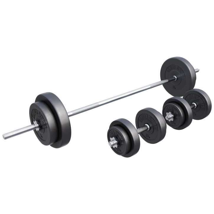 Set bara piept + gantere 60kg