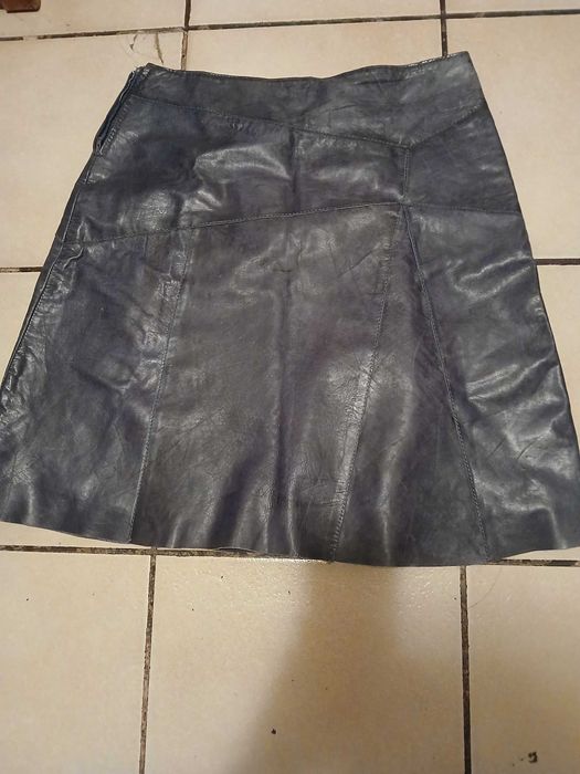 Vand fusta piele albastru 44