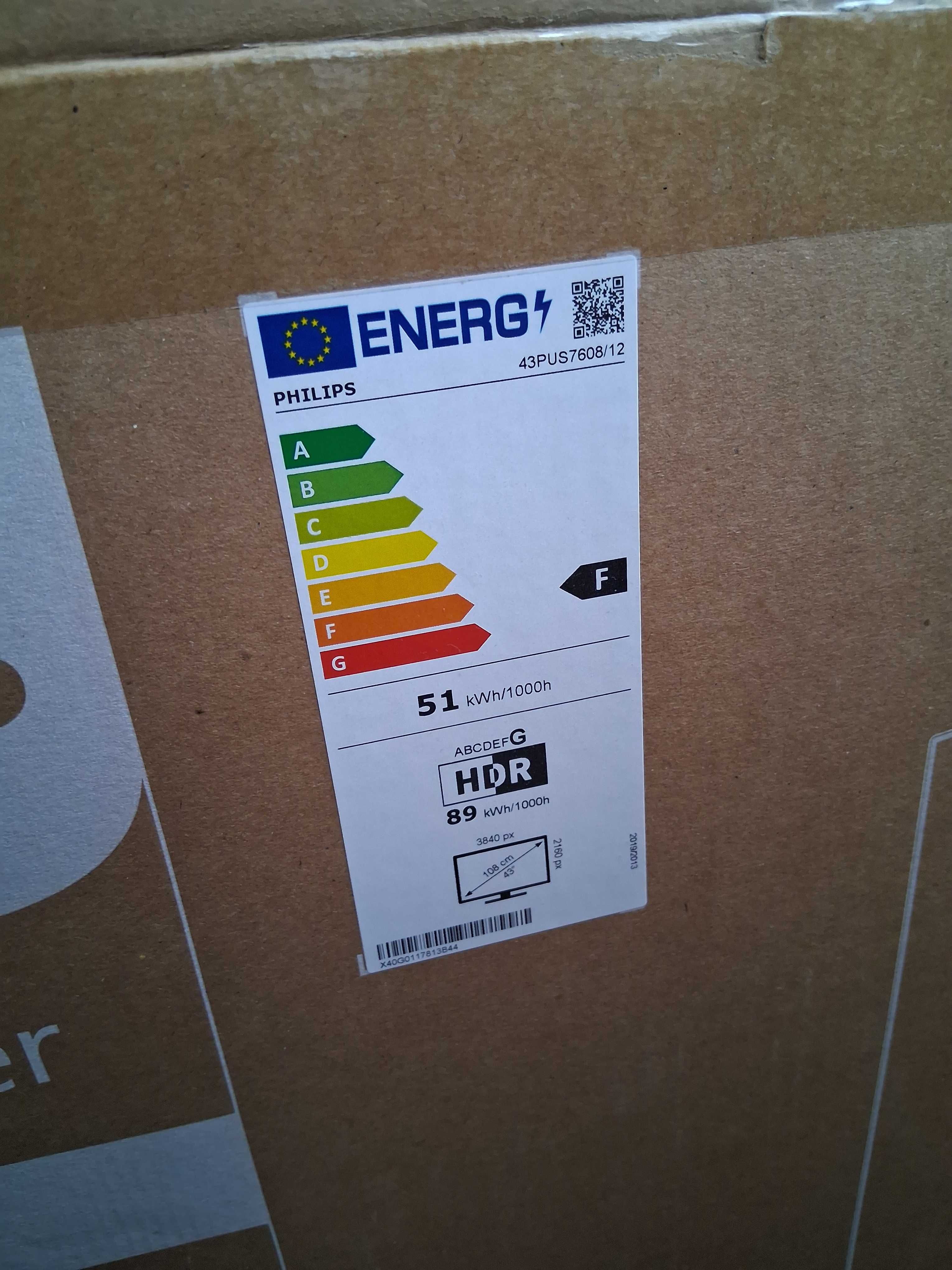 Телевизор Philips LED 43PUS7608, 43" (108 см), Smart, 4K Ultra HD