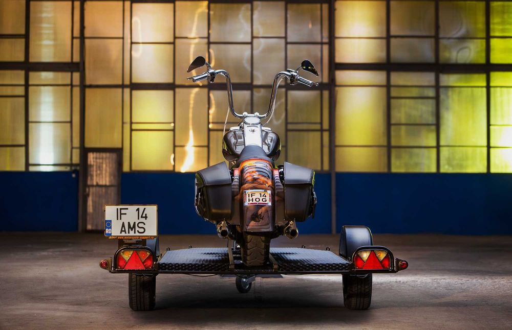 Remorca pentru transport Motocicleta sau ATV - fara sistem de franare