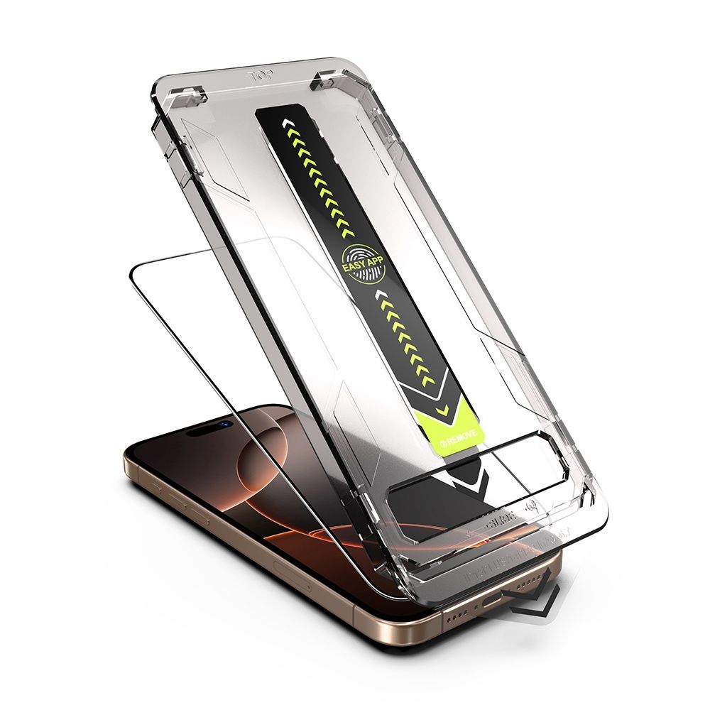 iPhone 17/Pro/Max/Air/ TITAN GLASS Easy App Стъклен протектор за екран
