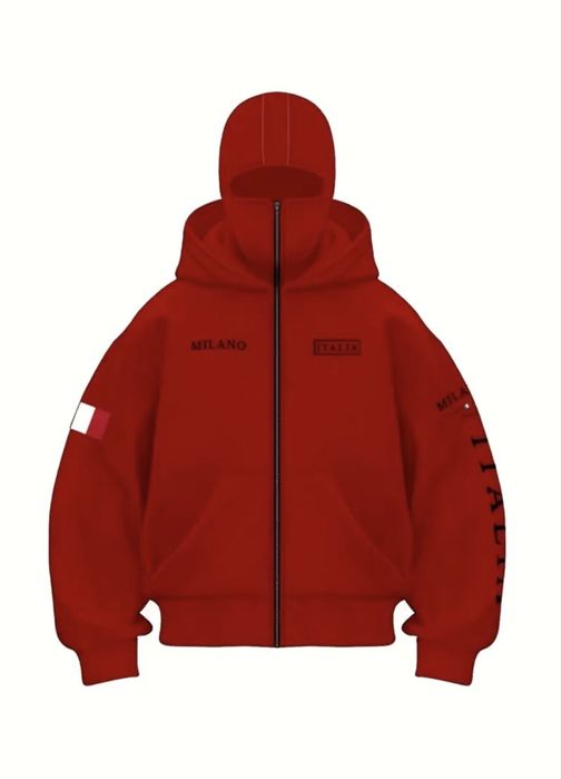 Unisex Milano Italia Full zip (Hoodie) с Цип и Маска