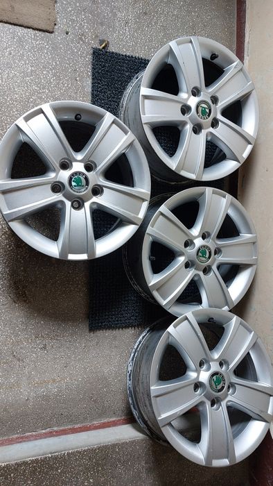 Vand jante aliaj pe 15, originale Skoda, 5x112 mm