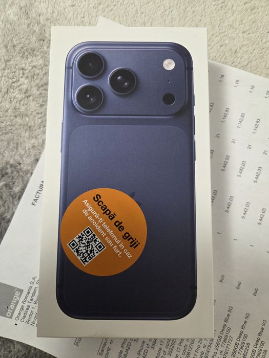 Iphone 17 Pro 256g Sigilat Factură Orange Liber de rețea