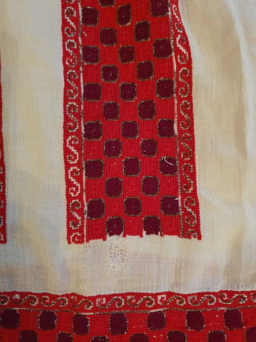 Costum Rucar/Muscel cu fir metalic (Camasa cu fir Rucar)