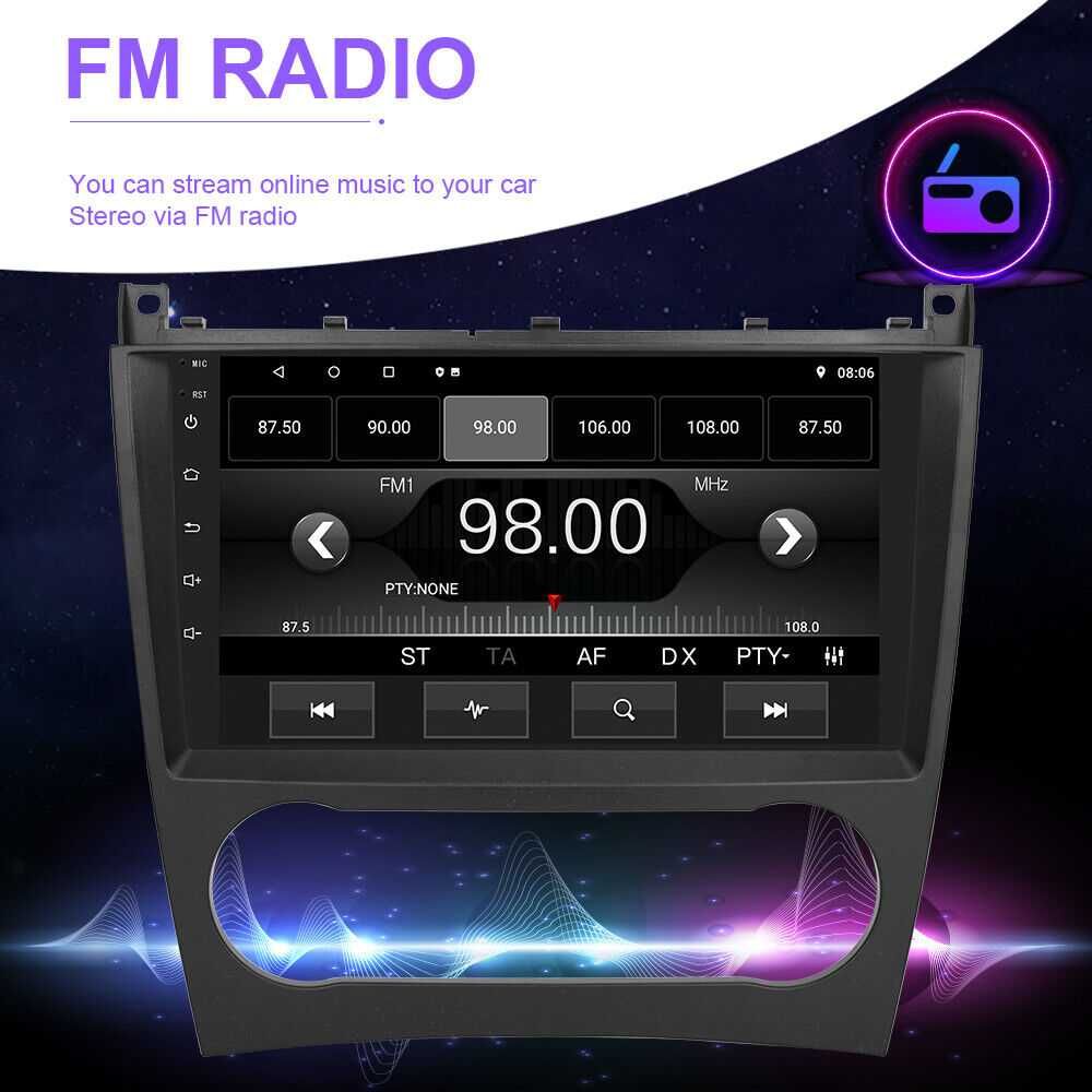 Мултимедия Двоен дин за Mercedes C W203 Android CLK W209 Навигация
