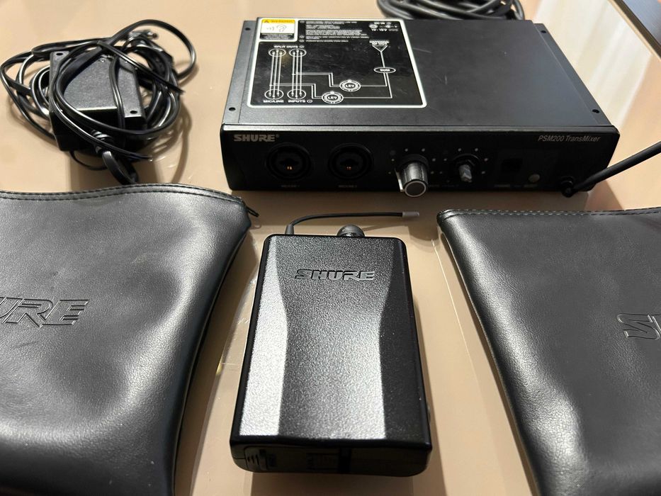 Shure PSM200 IEM Wireless – Transmitator + Bodypack complet