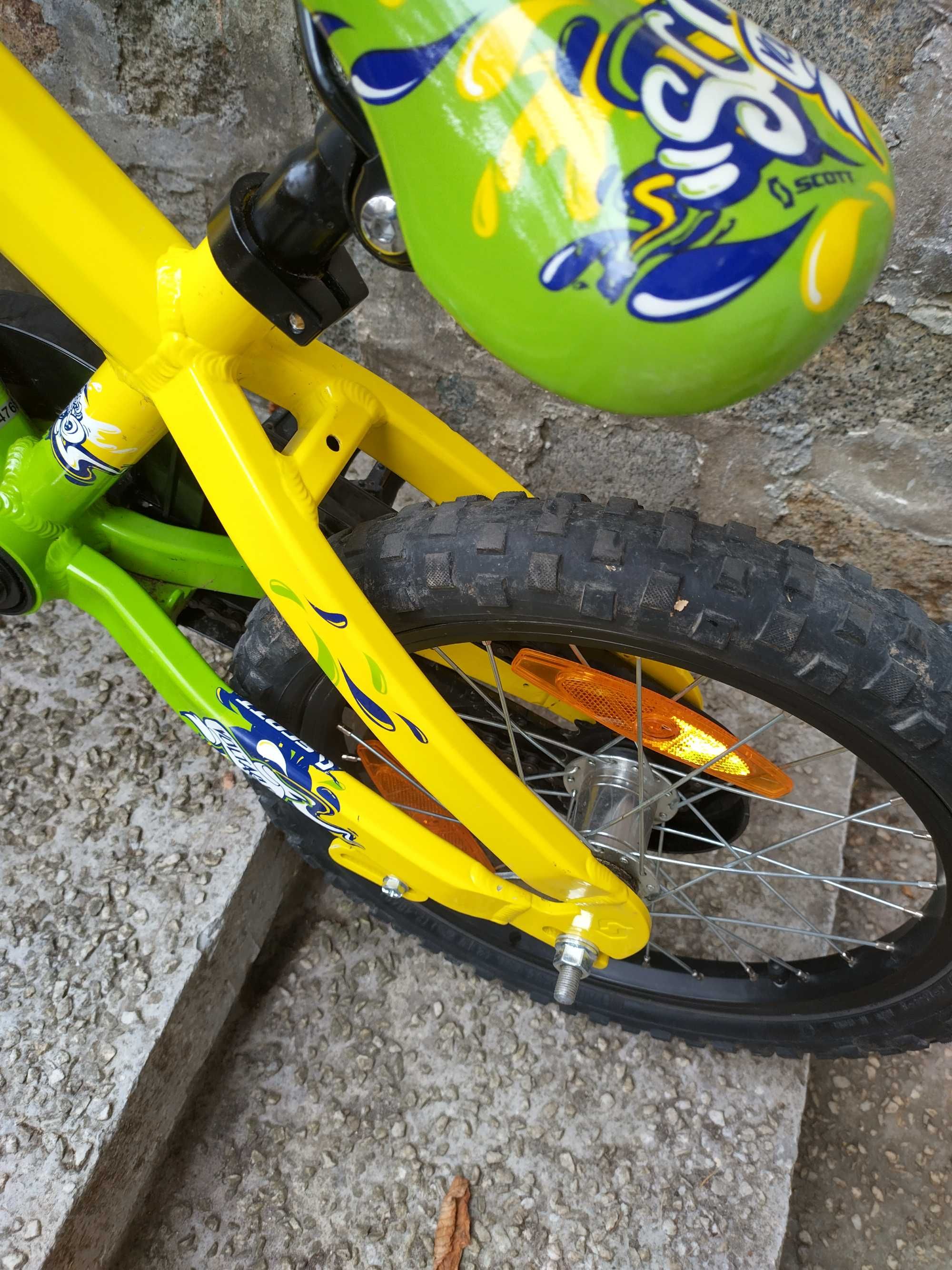 Детски Велосипед, Scott Voltage JR 16" с контра и помощни колела