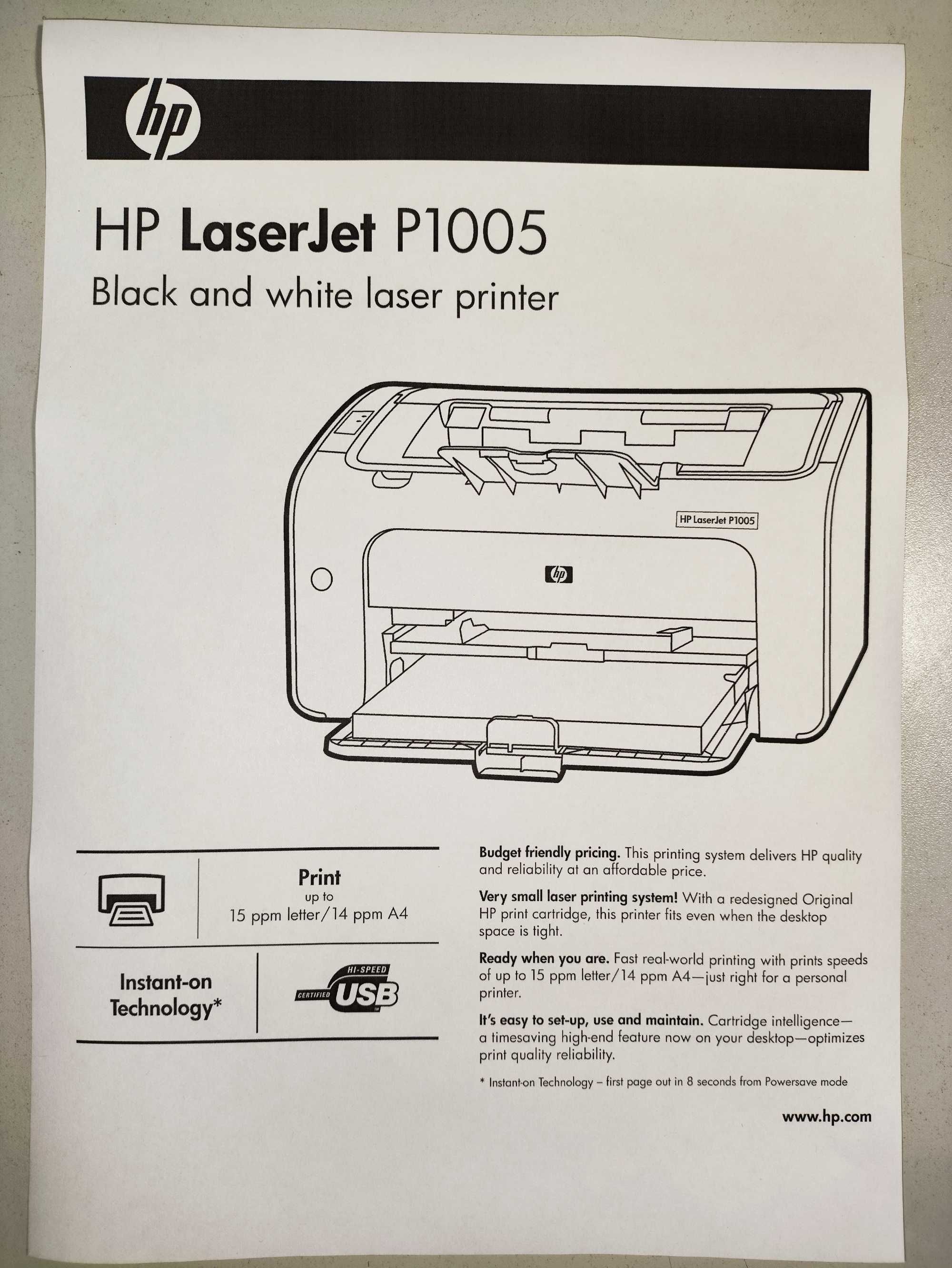Принтер HP P1005 в отличном состоянии