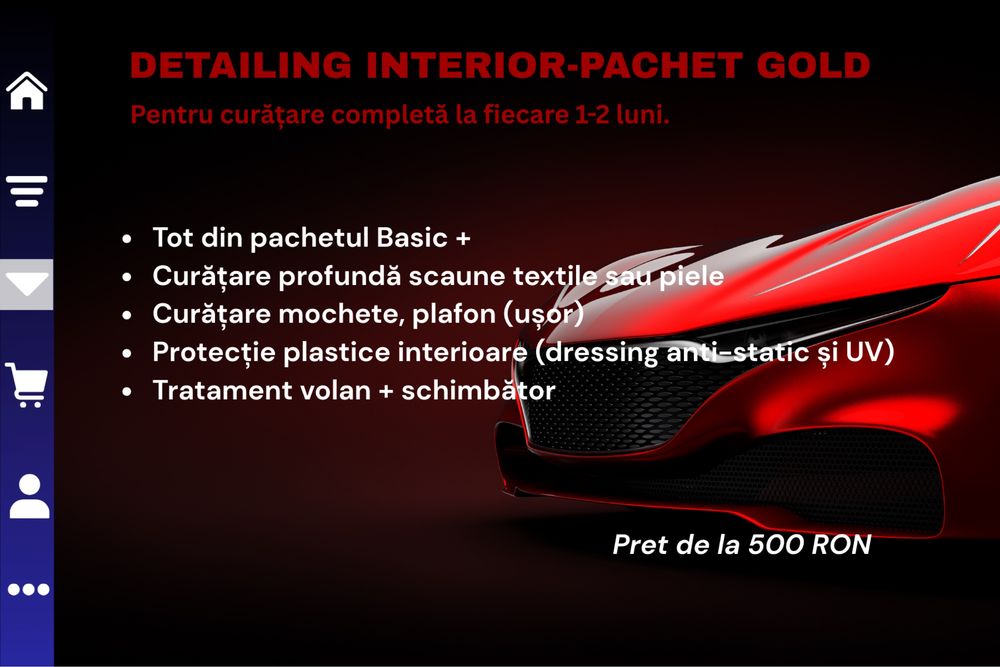 Detailing auto profesional – Interior