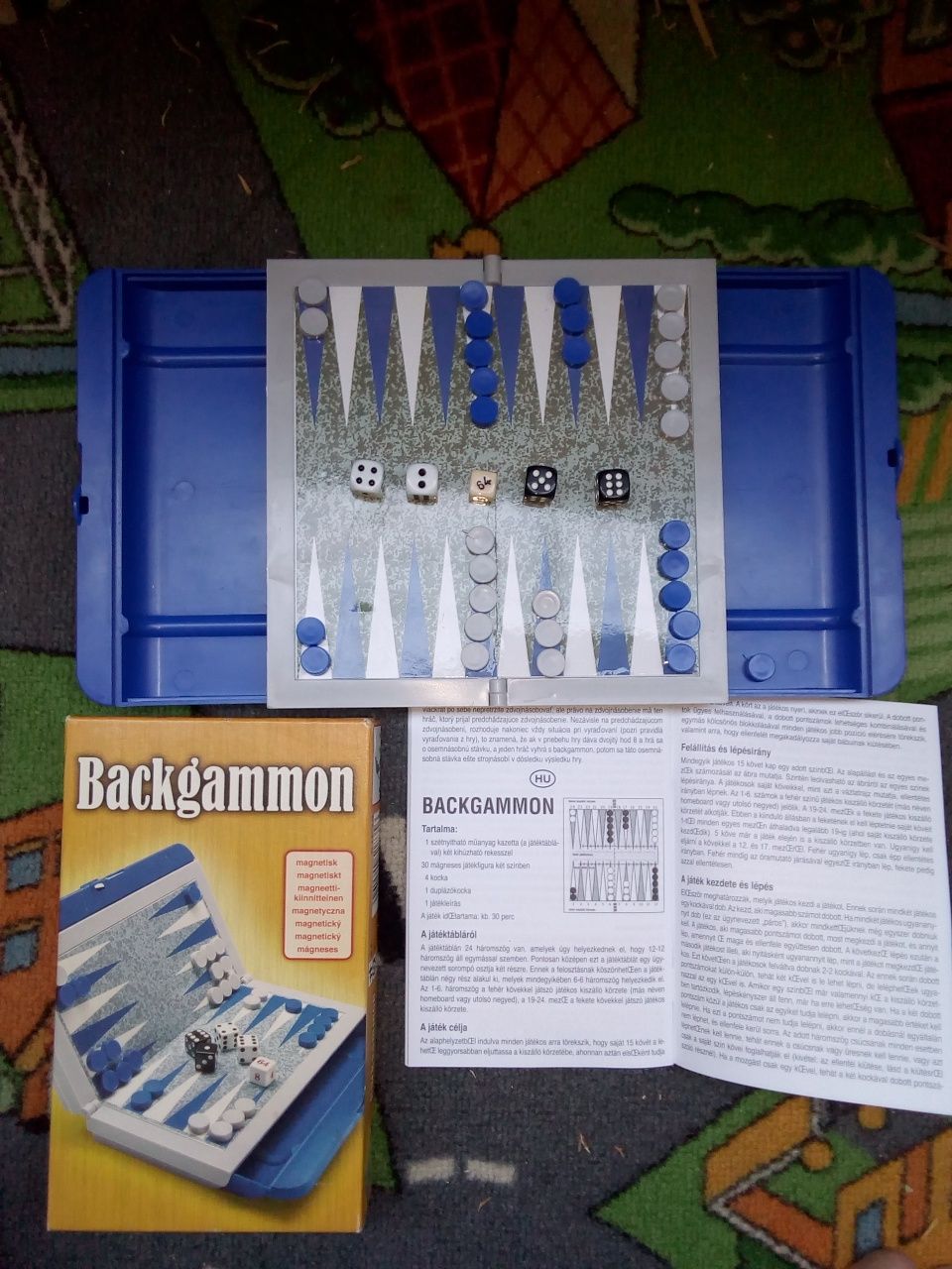 Backgammon,joc magnetic,nou, eventual schimb