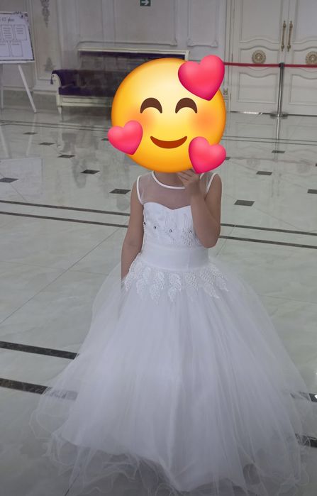 Платье детское белое