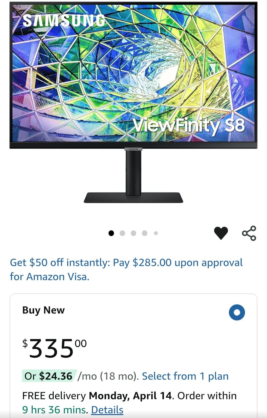 Продаётся 4K монитор SAMSUNG