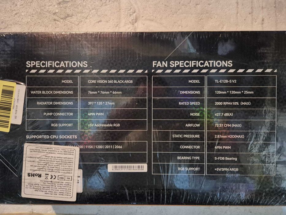 Cooler Procesor Lichid AIO Thermalright CORE VISION 360 - Display LCD