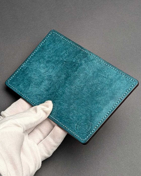 Portcard/Portofel lucrat manual cu piele Pueblo