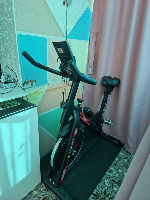 Bicicleta Spinning Techfit SBK 1500N+Covor protectie din cauciuc