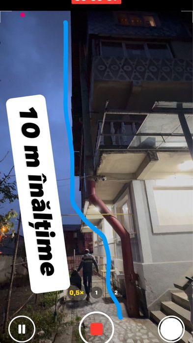 Burlan foarte gros 10 m coş evacuare iesire centrala lemne iasi centru