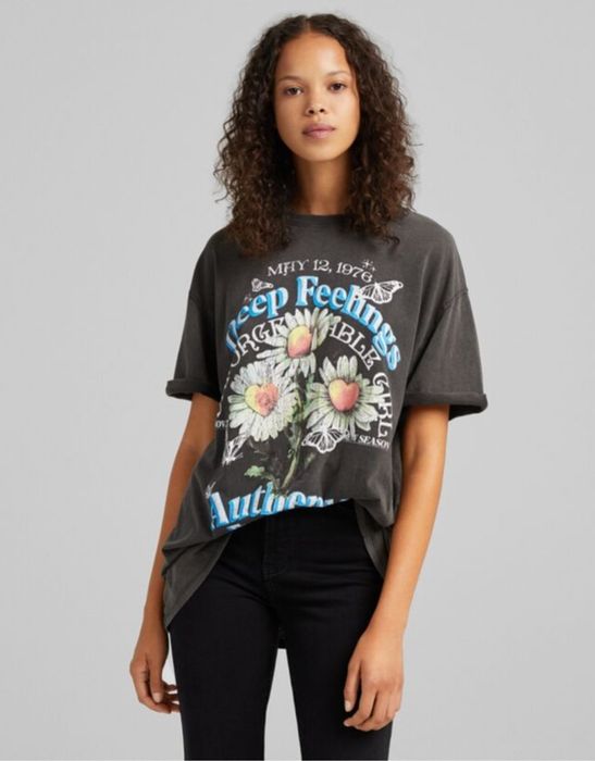 Tricou oversize Bershka