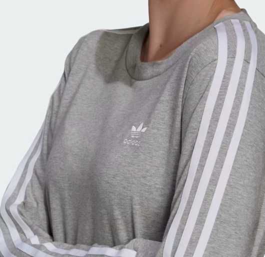 Bluza dama Adidas Originals, 3 STR LONGSLEEVE, gri