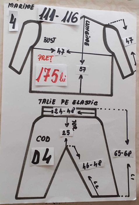Costum Dovlecel pentru copii marimea 4 si 5 (5-6-7-8 ani)