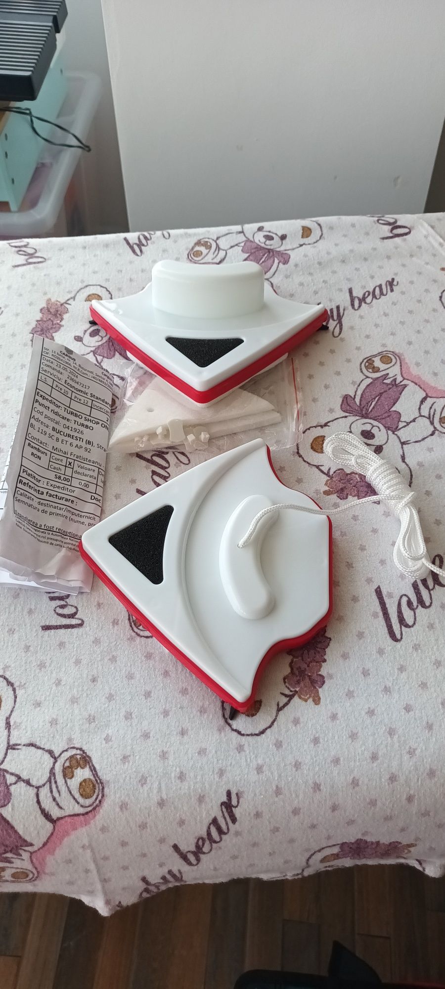 Stergator dublu magnet fe geamuri