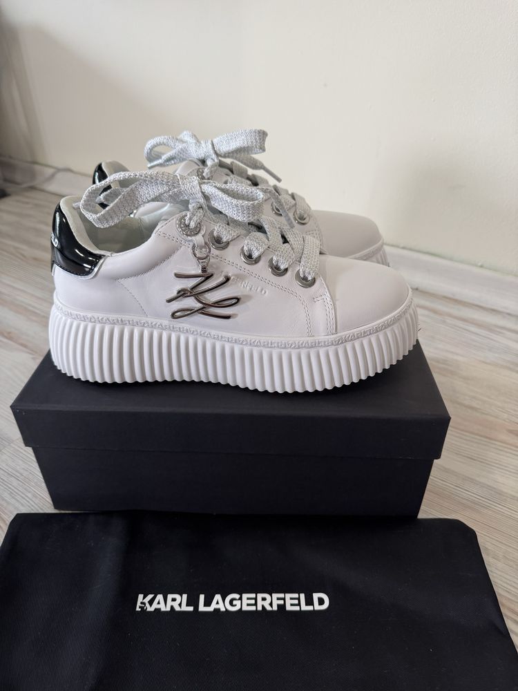 Кожени маратонки Karl Lagerfeld KREEPER LO