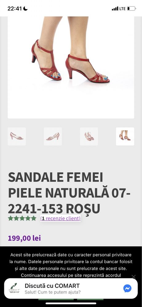 Sandale Comart piele 38,5-39