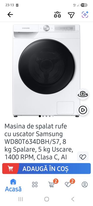 Mașină spalat rufe Samsung cu Uscător