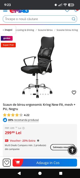 scaun birou utilizat