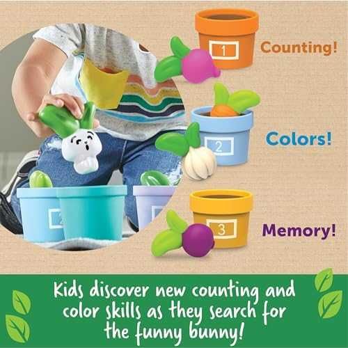 Цветна Градинска Играчка с Зеленчуци и Заек Образователна играчка деца
