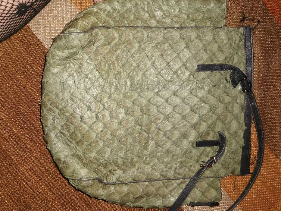 Geanta din piele naturala, de pirarucu peste, Osklen