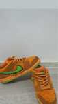 Nike SB Dunk Low Teddy Bear orange and green trainers
