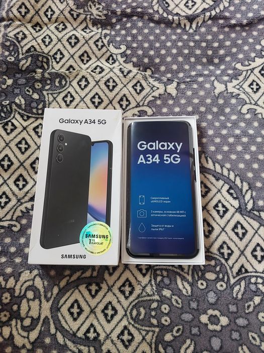 Самсунг А34 6/128талик халатик янгиде