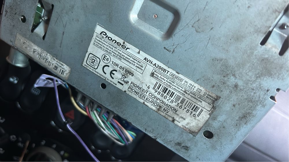 Vand casetofon pionerr