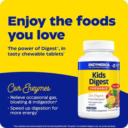 Enzymedica Kids Digest Chewable, 60 жевательных таблеток