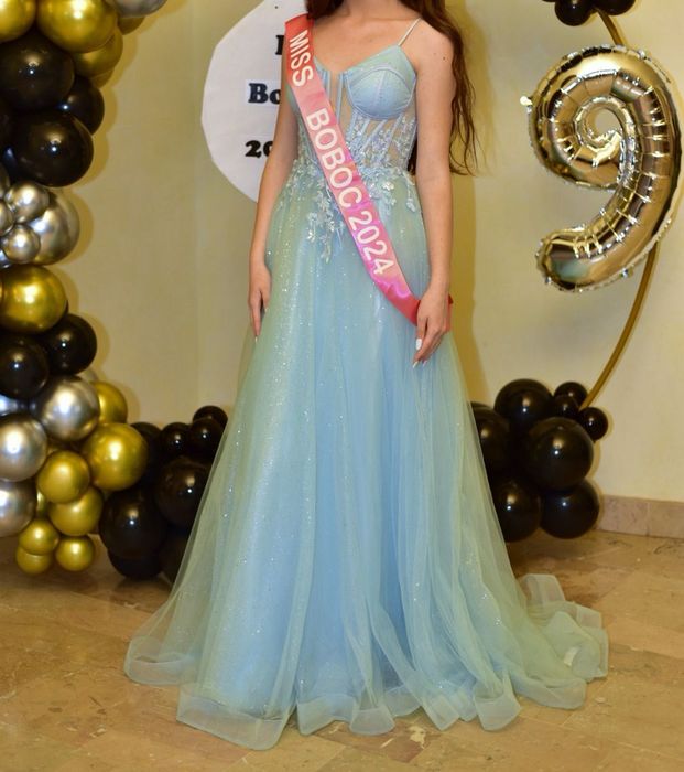 Rochie elegantă baby blue- marime S