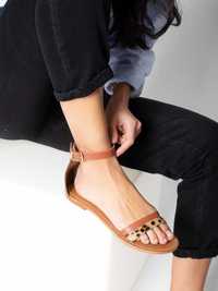НОВИ Les Bagatelles BLEECKER Sandals дамски сандали/естествена кожа 38
