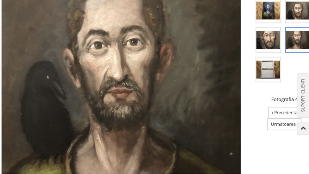 Tablou,pictura in ulei pe panza,portret Dumont
