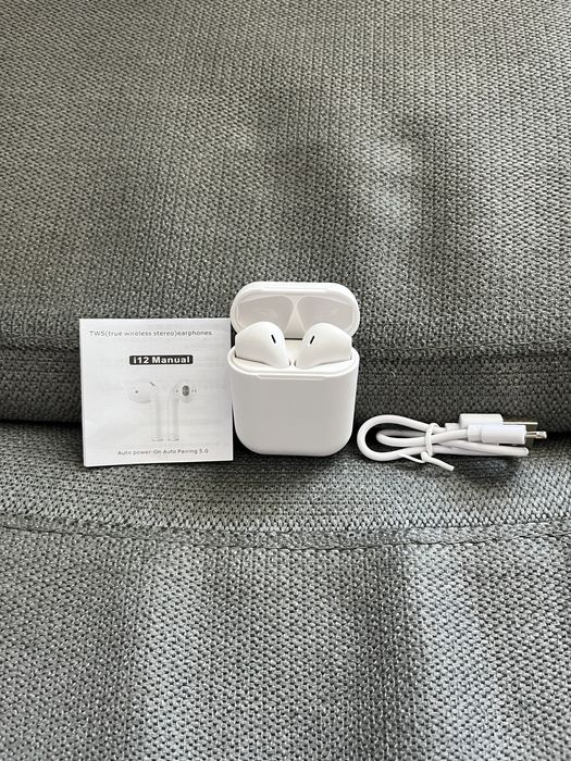 Casti tws i12 bluetooth