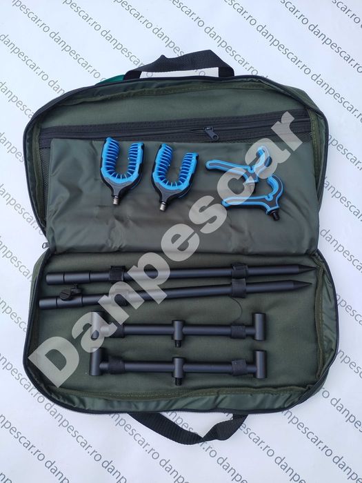 Set 2 BUZZ BAR FEEDER CU picheti reglabili si suporti feeder DELUXE