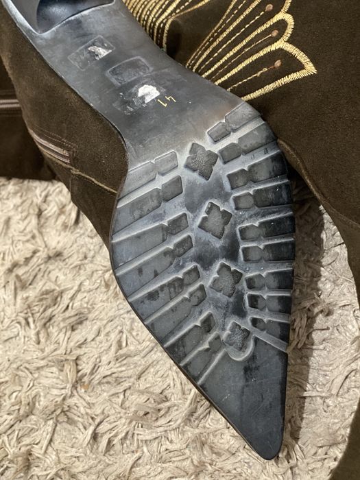 Дамски ботуши естествен велур- 41 номер,