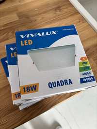 3 бр. LED панели за баня Vivalux Quadra 18W