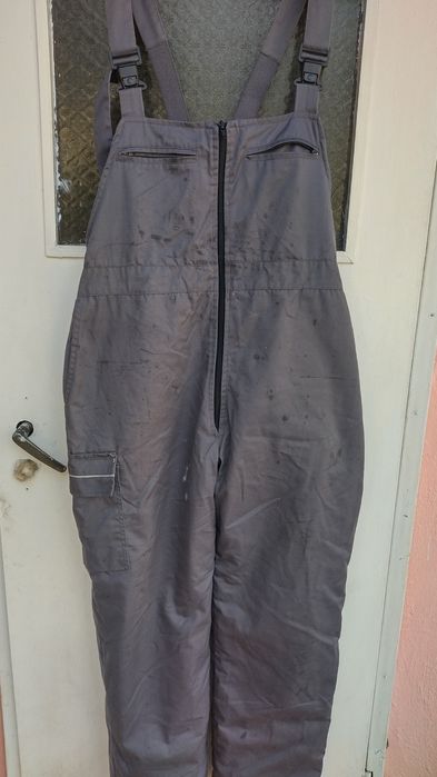 Работен гащеризон зимен и мъжко вълнено палто