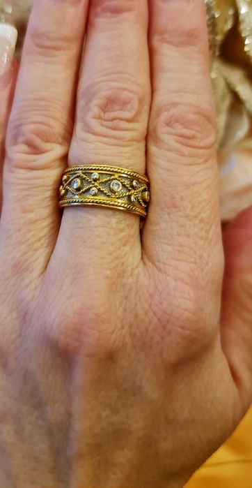 Inel verigheta aura 18 kt cu diamante