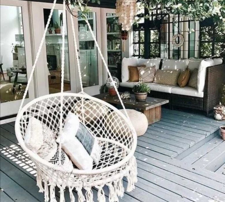 Висяща, Въжена Люлка - Хамак, Бежова XL
Висящата въжена люлка ха