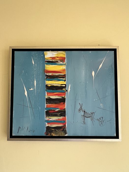 Маслената картина на Павел Митков “Черга” 50/60