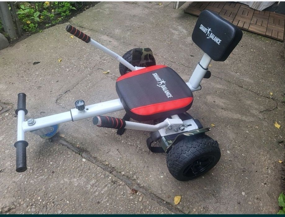 Hoverboard cu roti mari de 8,5 inch + hover kart cadou