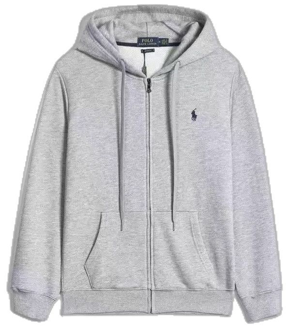 ральф поло зип худи серая
