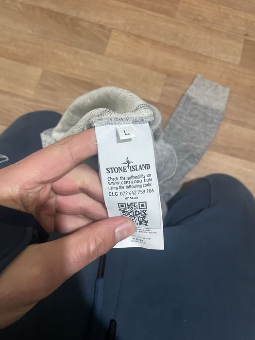 Stone Island Logo оригинала блузка с дълъг ръкав
