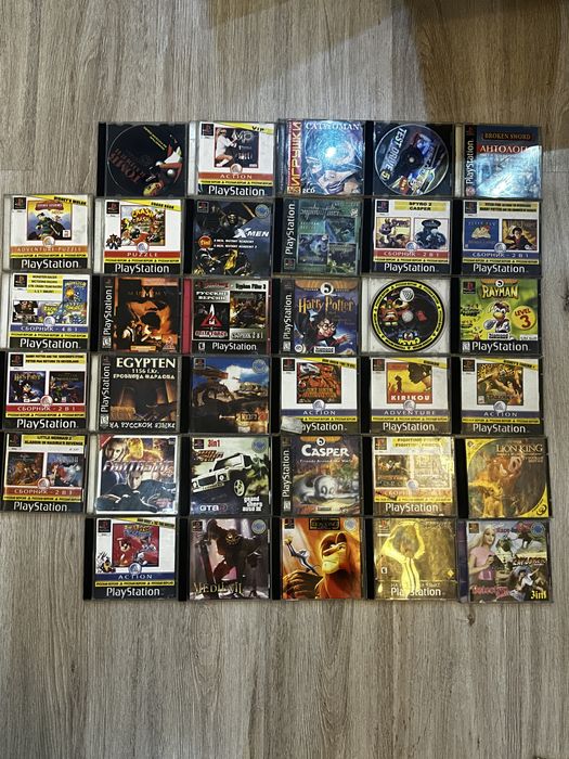 Диски и игры на Sony Playstation 1
